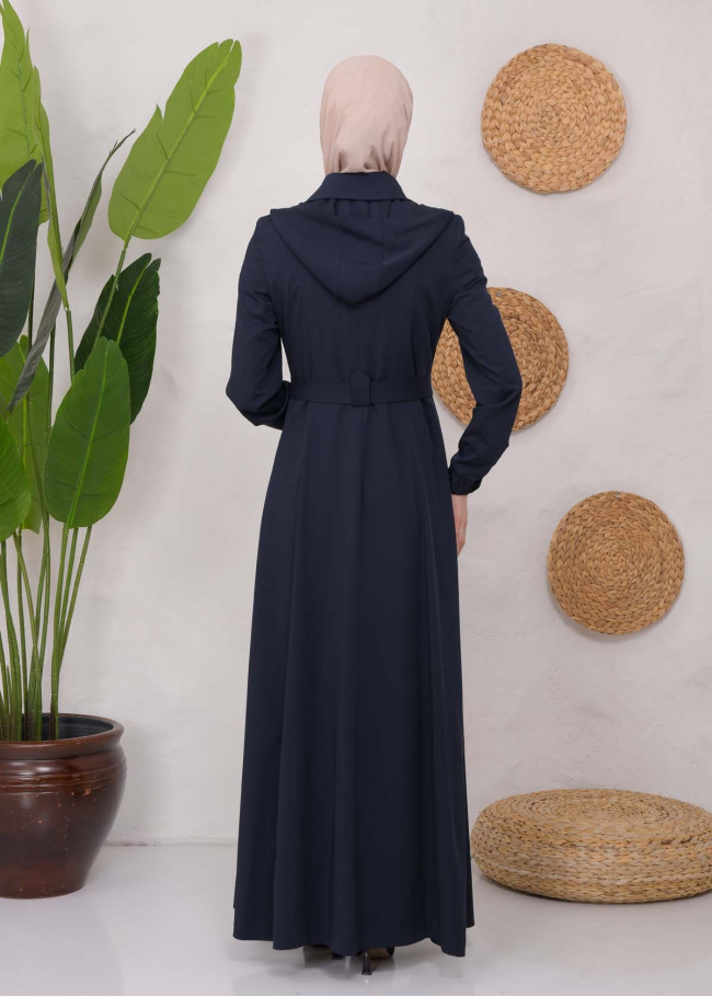 Modest Prada Topcoat 1222 Lacivert