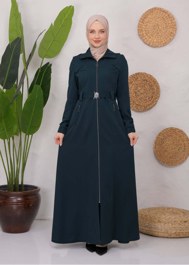 Modest Prada Topcoat 1222 Petrol rengi