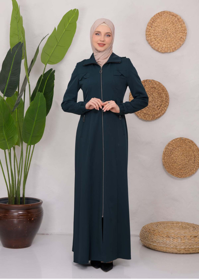 Modest Prada Topcoat 1222 Petrol rengi