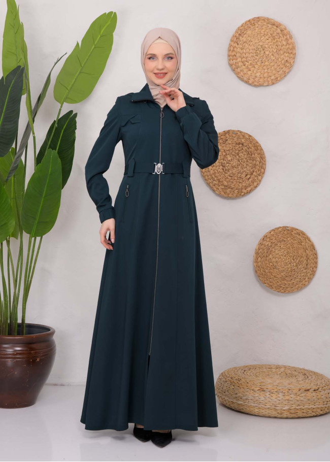 Modest Prada Topcoat 1222 Petrol rengi