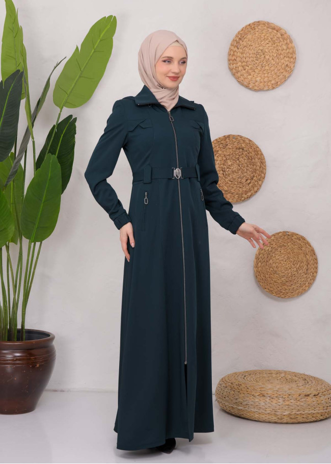 Modest Prada Topcoat 1222 Petrol rengi
