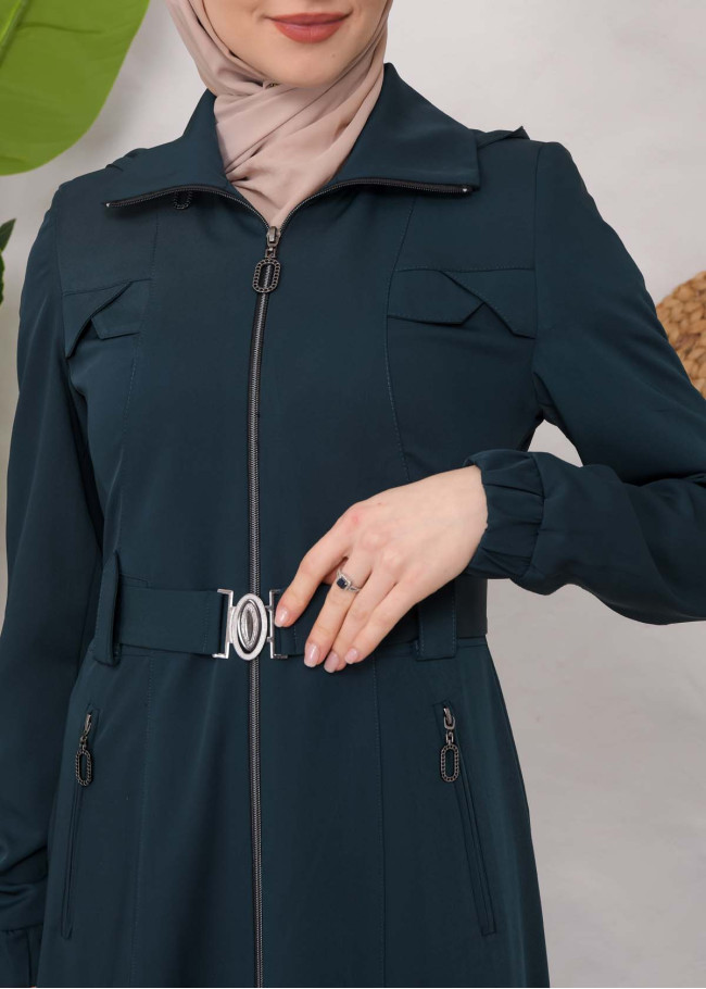 Modest Prada Topcoat 1222 Petrol rengi