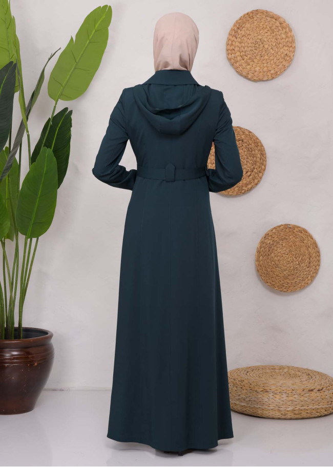 Modest Prada Topcoat 1222 Petrol rengi