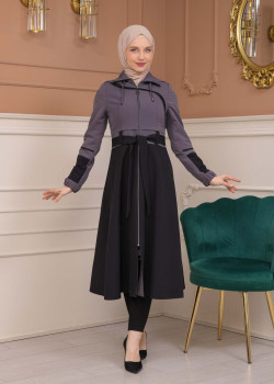 ترانشكوت كتان لونين 1223 - رمادي