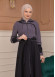 Modest Tow Colored Linen Trench Coat 1223 - Anthracite
