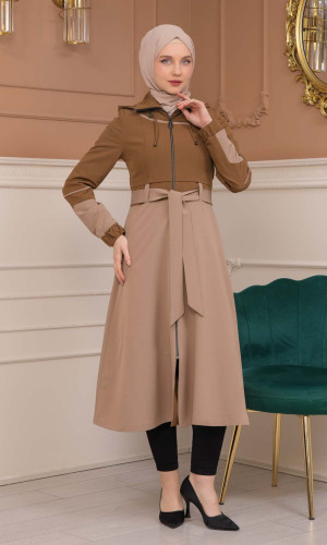 ترانشكوت كتان لونين 1223 - ترابي