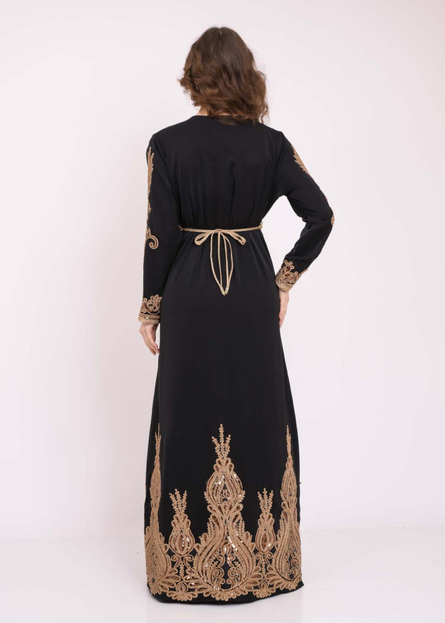 Women kaftan Vikor two-piece 4102 Siyah