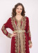 قفطان نسائي ملكي قطعتين 4102 Bordo