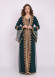 Two Piece Women Kaftan With Chiffon Outer Layer 4103 Haki