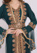 Two Piece Women Kaftan With Chiffon Outer Layer 4103 Haki