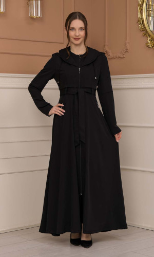 Modest Women Prada Topcoat 1225 - black