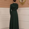 مانطو برادا نسائي ياقة بليسه 1225 - زيتي