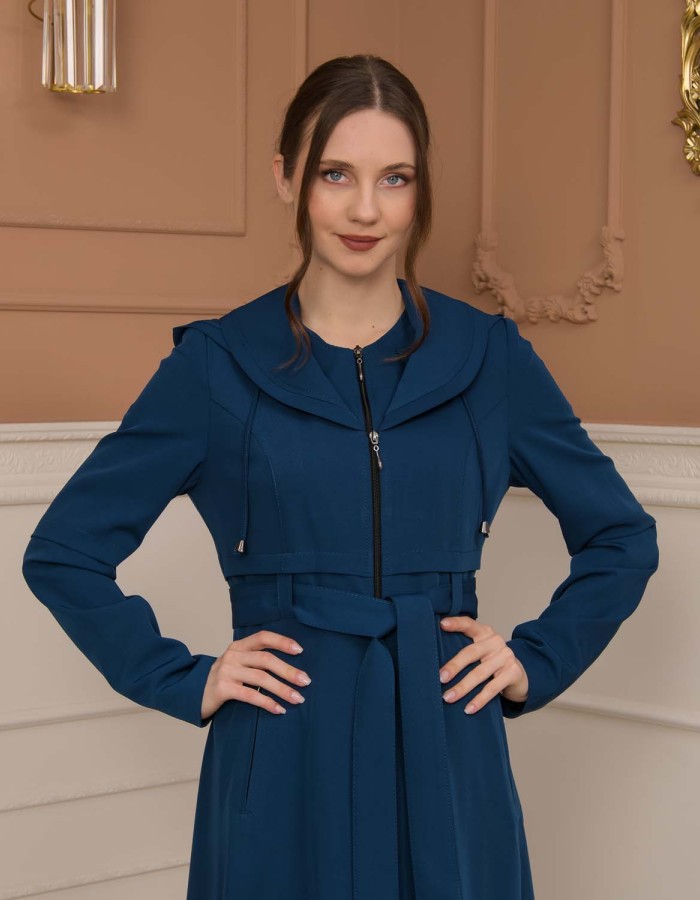 Modest Women Prada Topcoat 1225 - turquoise