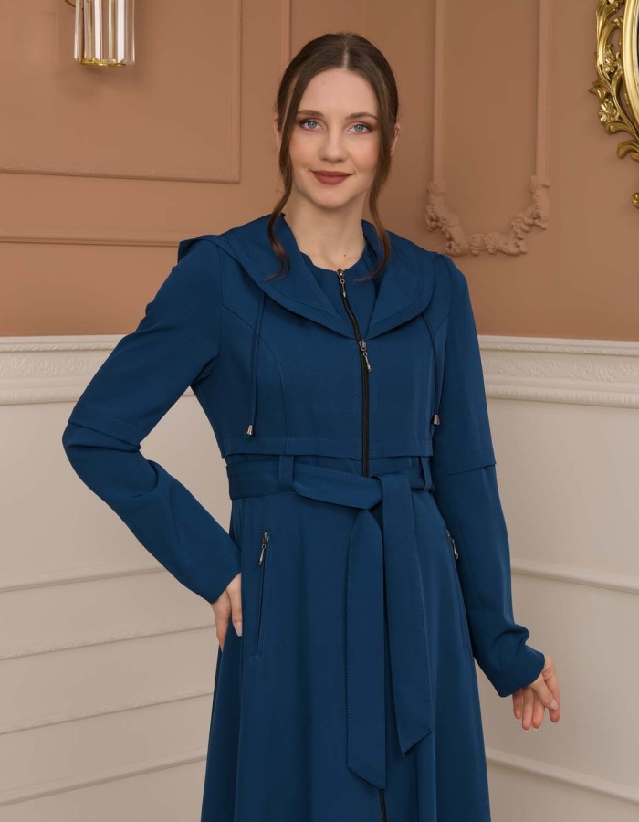 Modest Women Prada Topcoat 1225 - turquoise