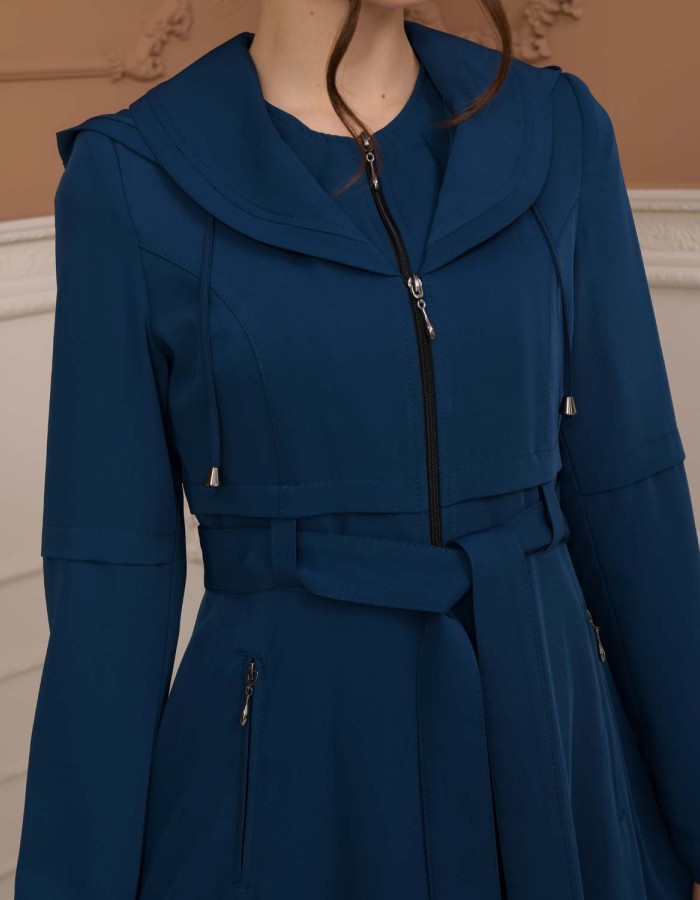 Modest Women Prada Topcoat 1225 - turquoise