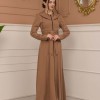 مانطو برادا نسائي ياقة بليسه 1225 - بيج