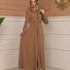 مانطو برادا نسائي ياقة بليسه 1225 - بيج
