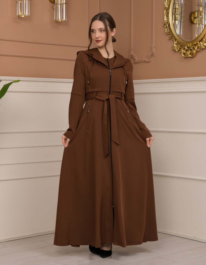 Modest Women Prada Topcoat 1225 - tan