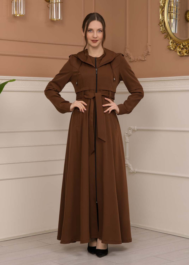 Modest Women Prada Topcoat 1225 - tan