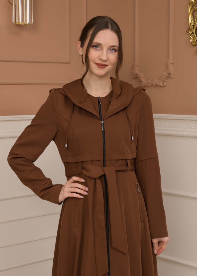 Modest Women Prada Topcoat 1225 - tan