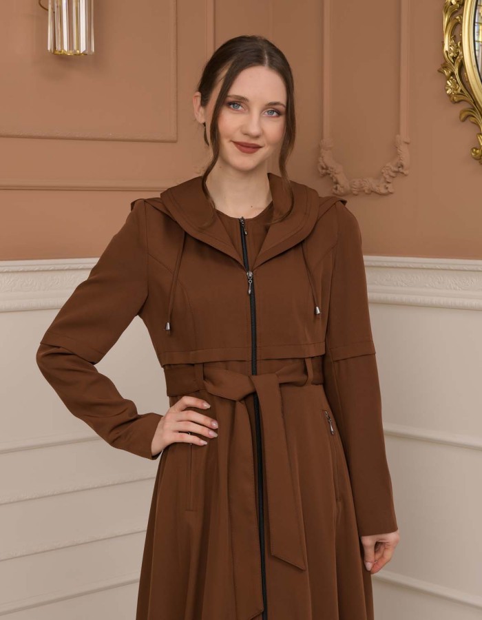 Modest Women Prada Topcoat 1225 - tan