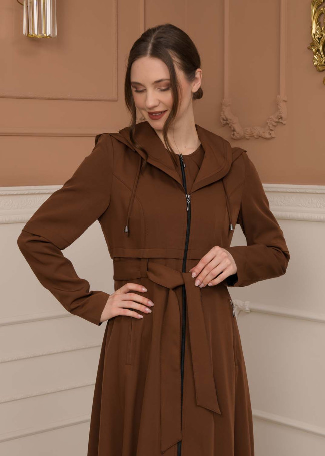 Modest Women Prada Topcoat 1225 - tan