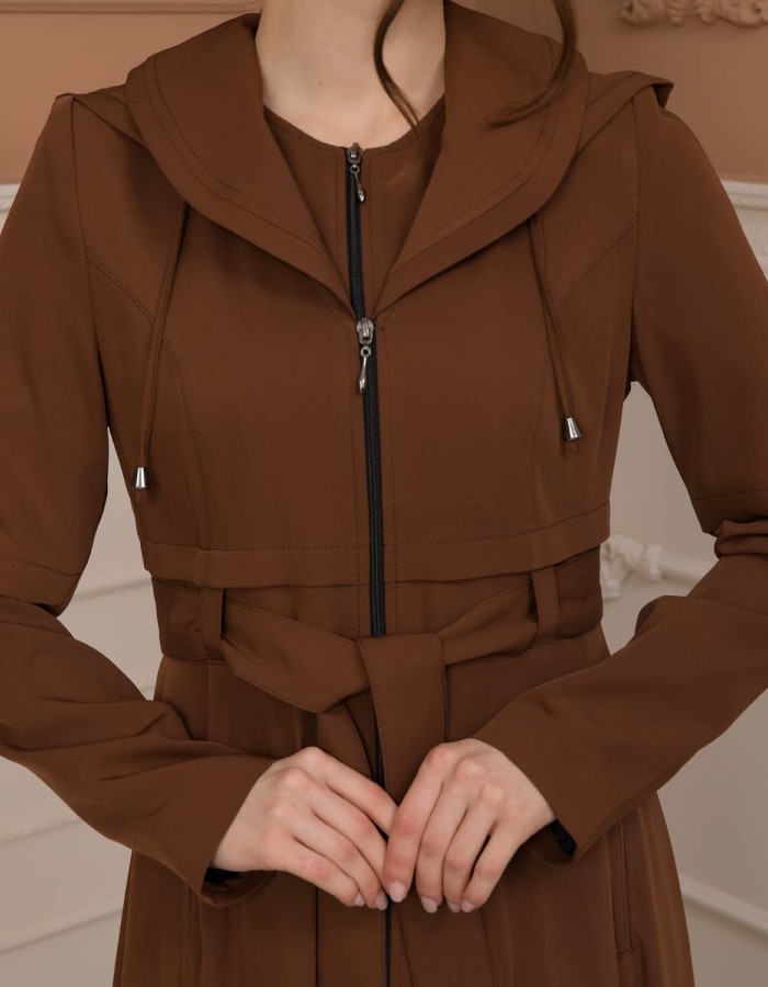 Modest Women Prada Topcoat 1225 - tan