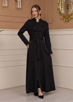 مانطو برادا ياقة ملكية 1226 - اسود