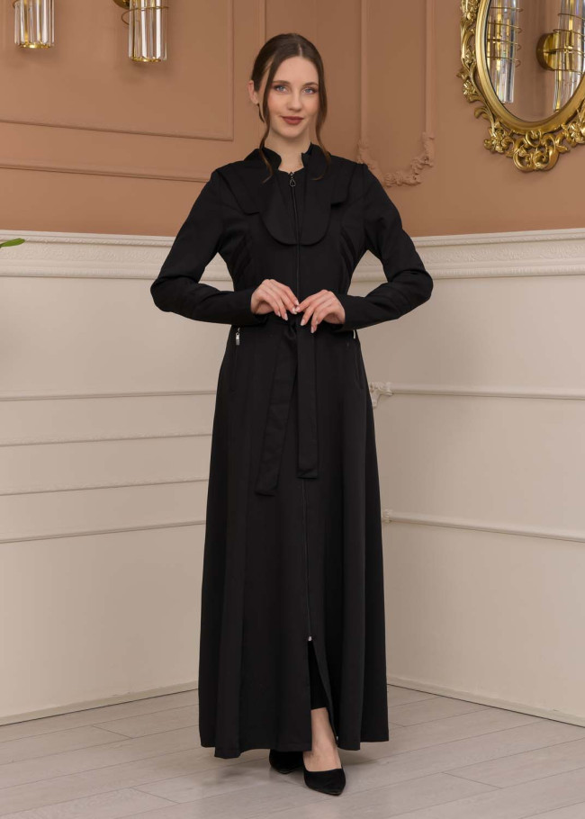 Modest Women Prada Topcoat 1226 - Black