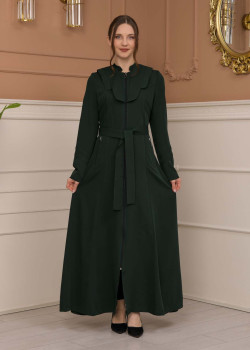 مانطو برادا ياقة ملكية 1226 - زيتي