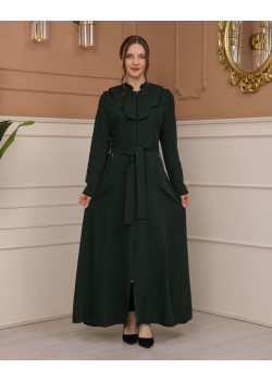 مانطو برادا ياقة ملكية 1226 - زيتي