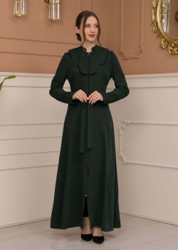 مانطو برادا ياقة ملكية 1226 - زيتي