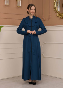 مانطو برادا ياقة ملكية 1226 - تركواز