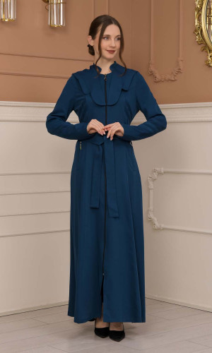 مانطو برادا ياقة ملكية 1226 - تركواز