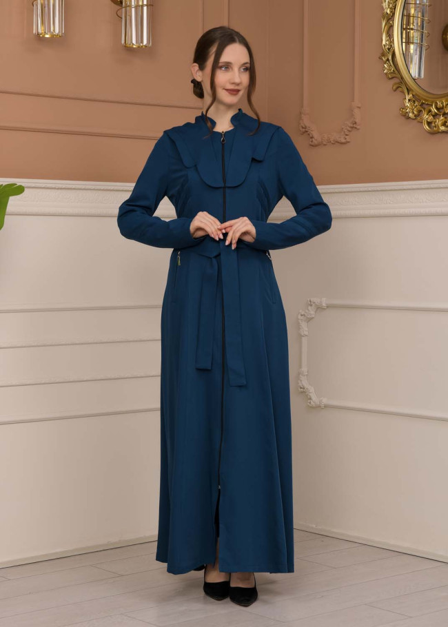 Modest Women Prada Topcoat 1226 - Turquoise