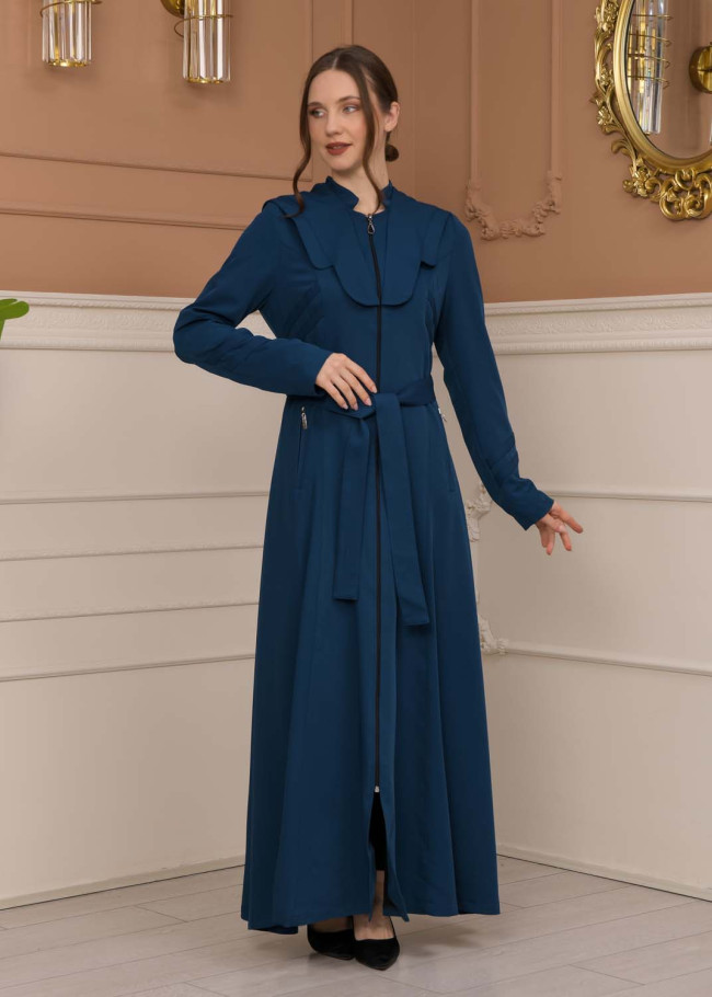 Modest Women Prada Topcoat 1226 - Turquoise