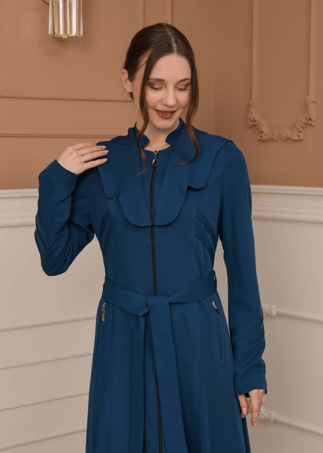 Modest Women Prada Topcoat 1226 - Turquoise