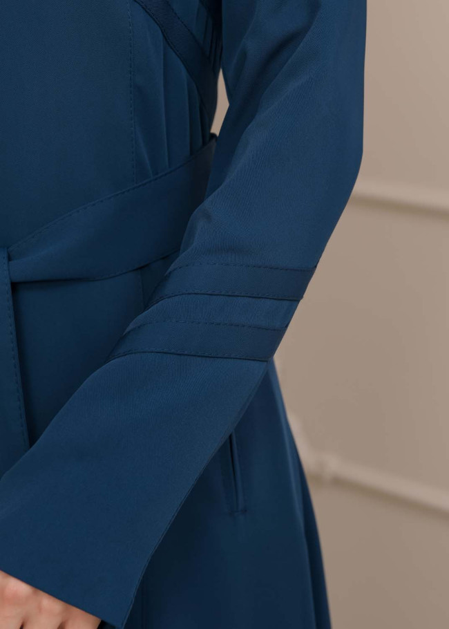 Modest Women Prada Topcoat 1226 - Turquoise