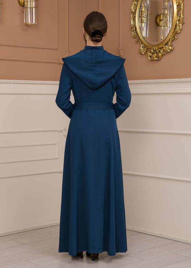 Modest Women Prada Topcoat 1226 - Turquoise