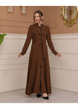 مانطو برادا ياقة ملكية 1226 - ترابي