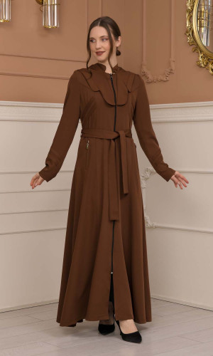 مانطو برادا ياقة ملكية 1226 - ترابي