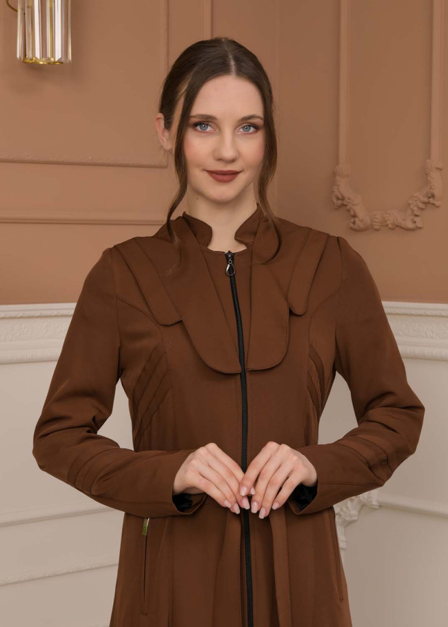 Modest Women Prada Topcoat 1226 - tan