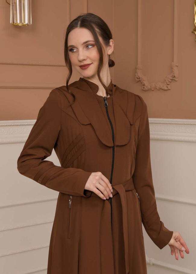 Modest Women Prada Topcoat 1226 - tan