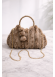 Stylish Handbag with Long Metal Chain 989 - ivory