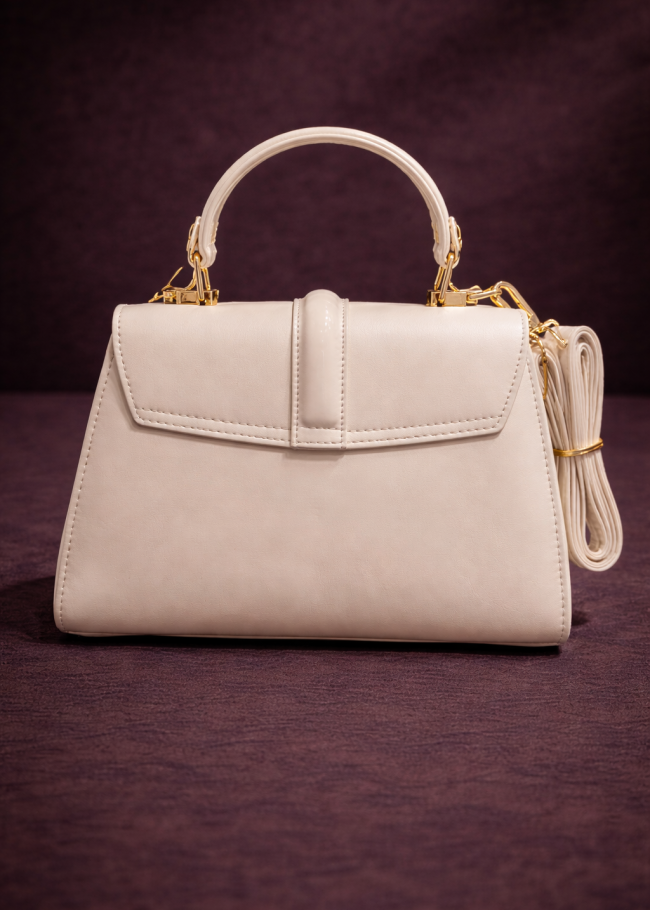 990 حقيبة جلد وشاموا - بيج