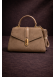 Elegant Handbag with Long Leather Strap 990 - ivory