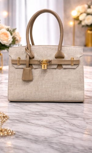 Practical Leather Crossbody Bag with Long Strap 992 - ivory