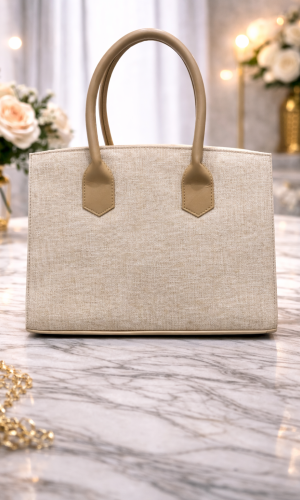 Practical Leather Crossbody Bag with Long Strap 992 - ivory