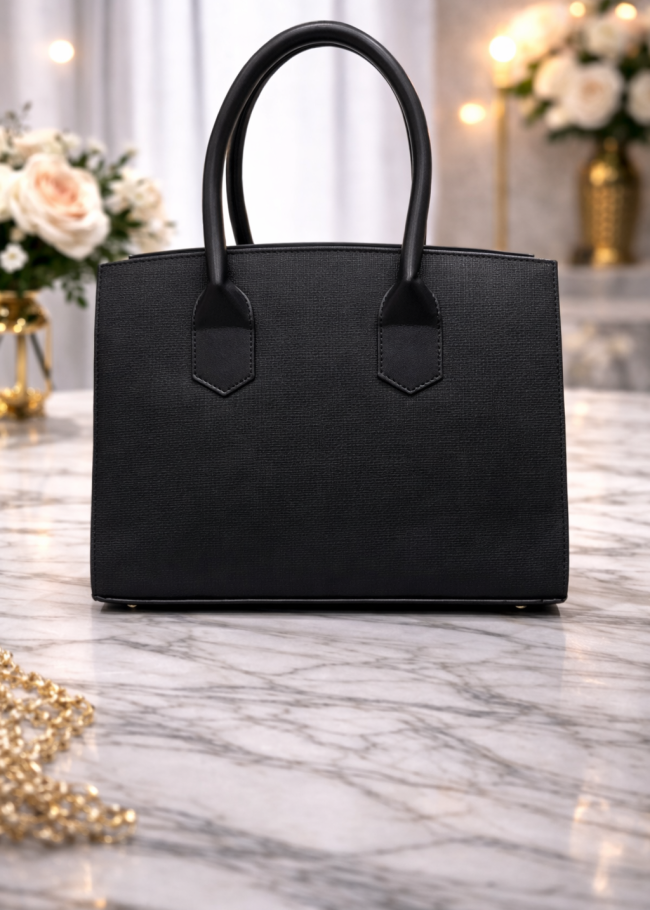 92 حقيبة قفل كبيرة - Schwarz