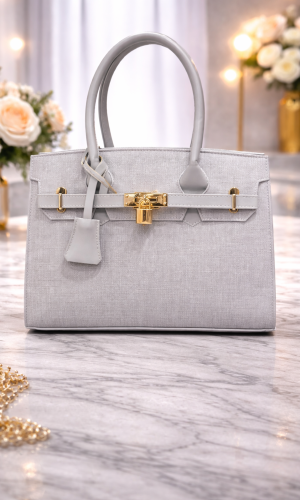 Practical Leather Crossbody Bag with Long Strap 992 - gray